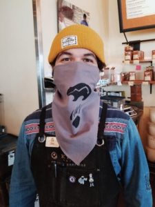 Jim wearing a bandana